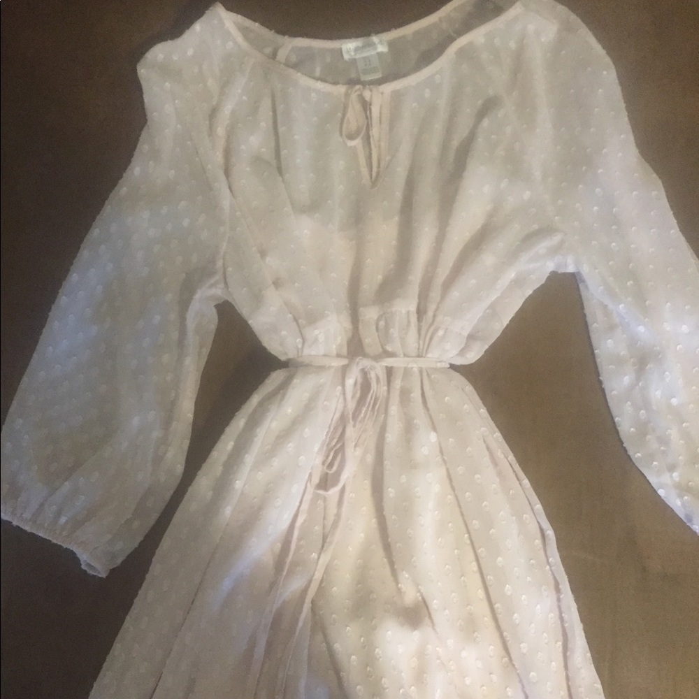 Motherhood maternity pink tie front top
